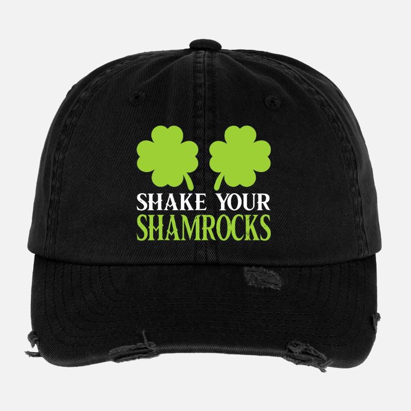 Shamrock-Shake-Motiv Flexfit Vintage Destroyed Cap