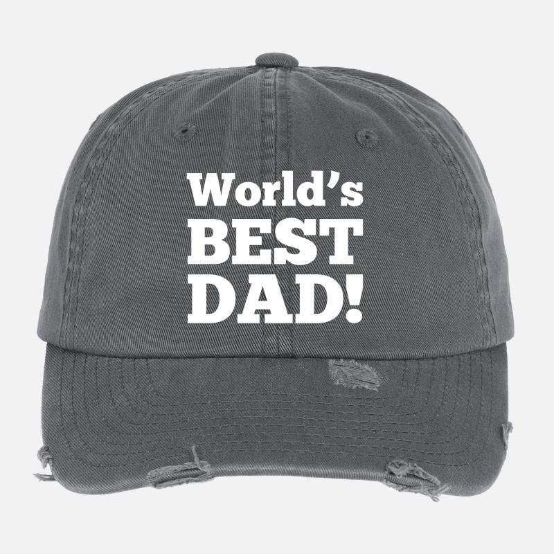 Bester Vater der Welt! Flexfit Vintage Destroyed Cap