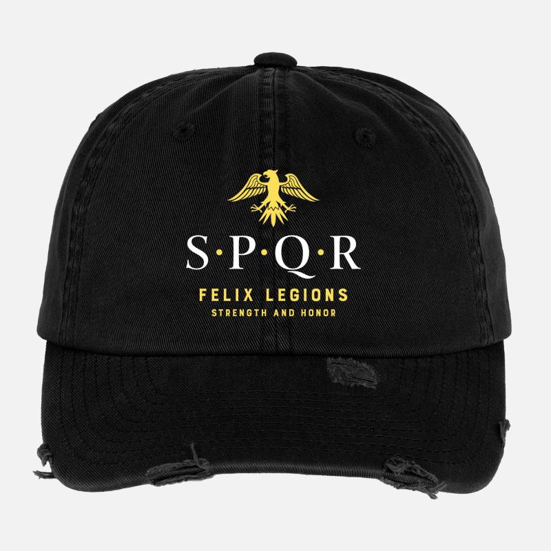 SPQR Roman Legion Flexfit Vintage Destroyed Cap