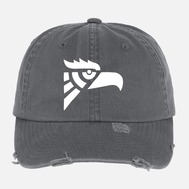 Aztec white eagle head Flexfit Vintage Destroyed Cap