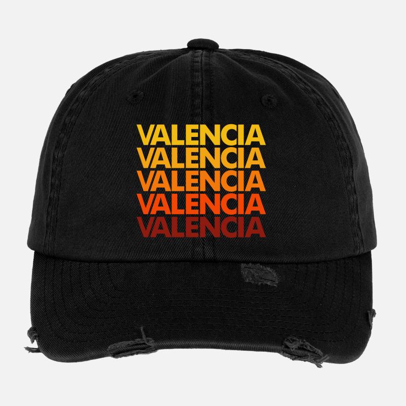 Pile de polices à gradient de Valencia Casquette vintage effet usé Flexfit