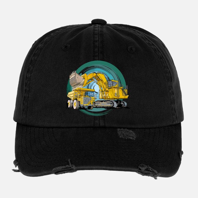 Équipement de construction Monster Casquette vintage effet usé Flexfit