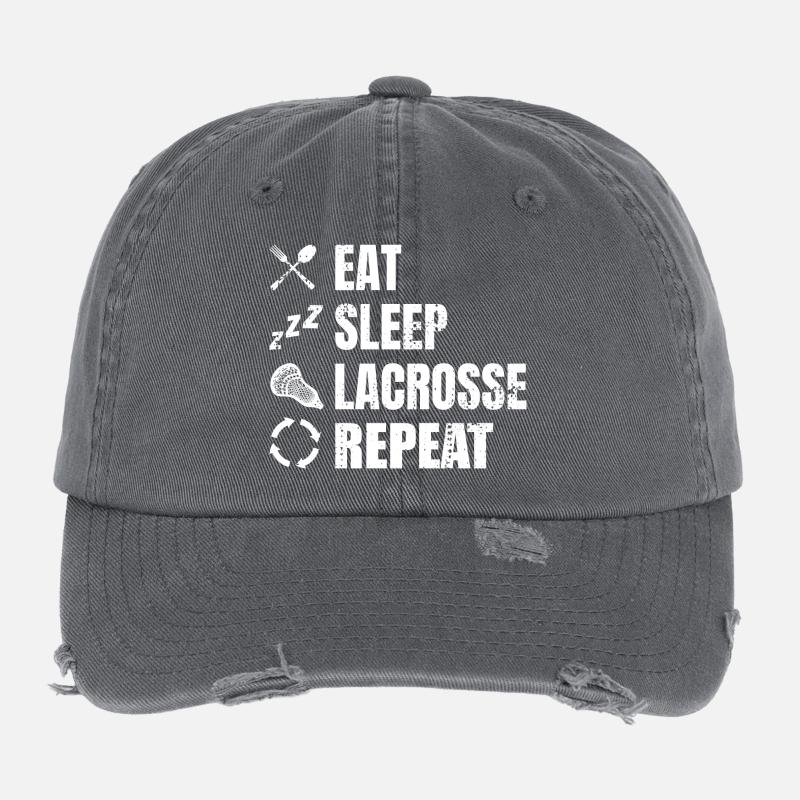 Lacrosse Spieler Routine Flexfit Vintage Destroyed Cap