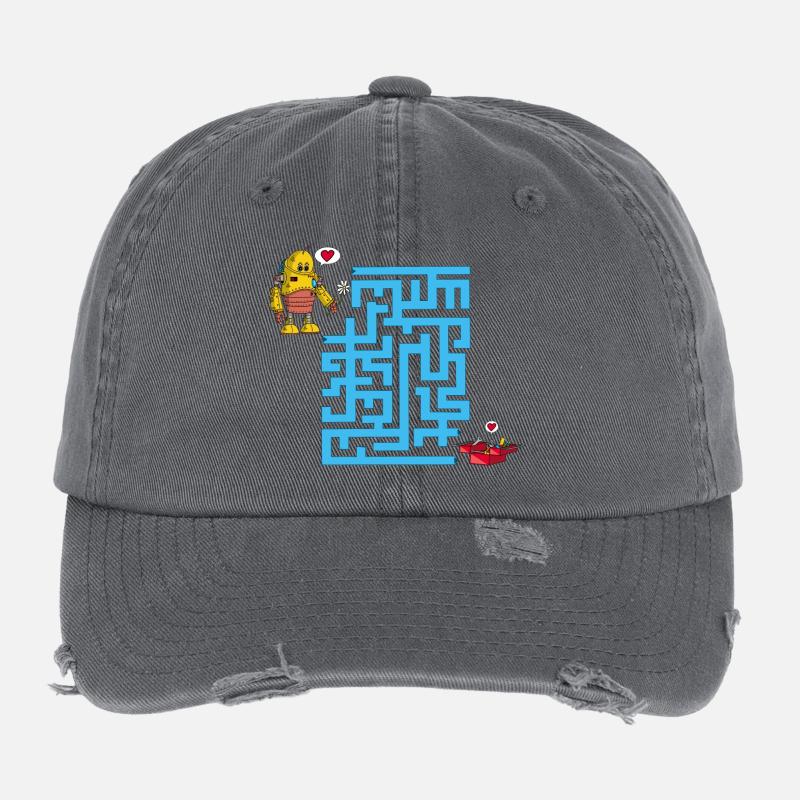 The Lovers' Labyrinth Flexfit Vintage Destroyed Cap