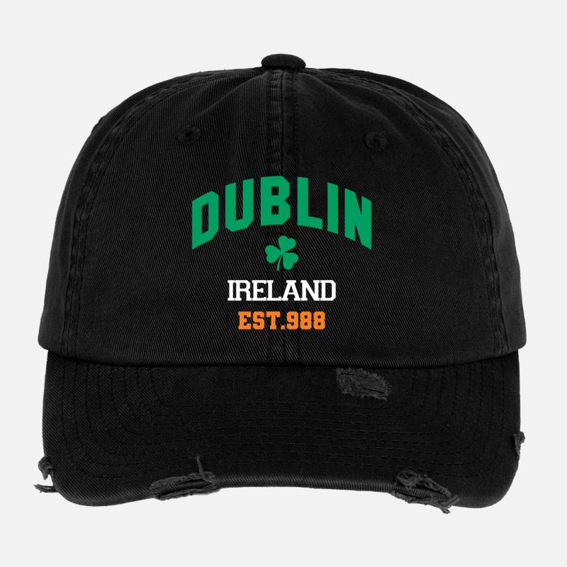 Dublin - Irlande Casquette vintage effet usé Flexfit