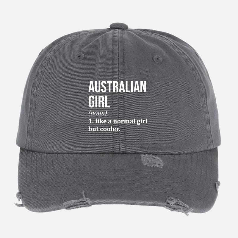 Australie Casquette vintage effet usé Flexfit