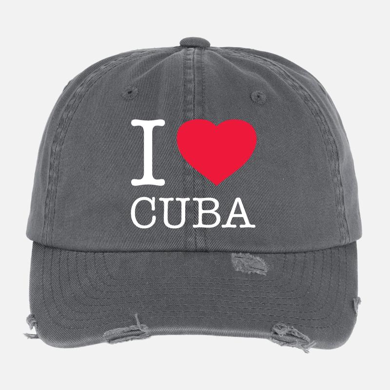 J'AIME CUBA Cuba Casquette vintage effet usé Flexfit