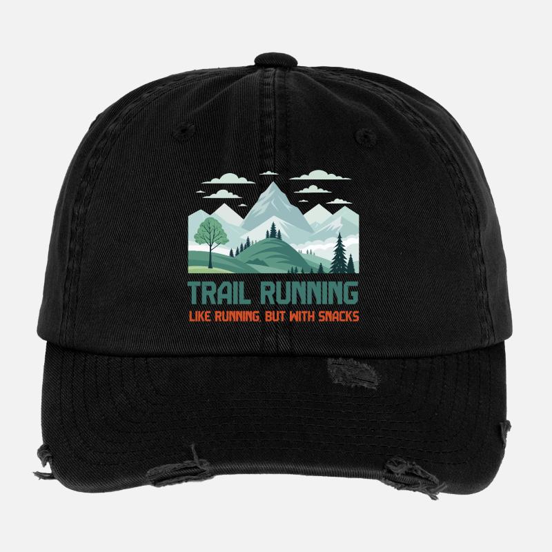 Trailrunning Flexfit Vintage Destroyed Cap