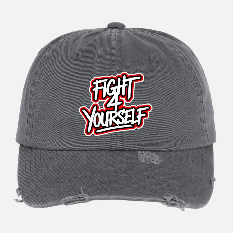 Combattez-vous à 4 vous-même Casquette vintage effet usé Flexfit