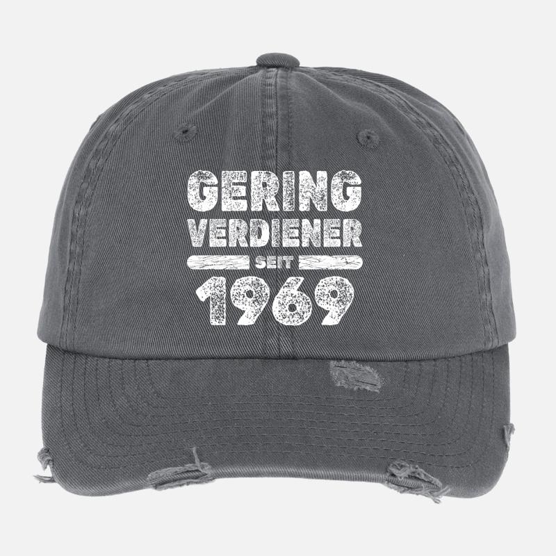 Low-income earners 1969 Flexfit Vintage Destroyed Cap
