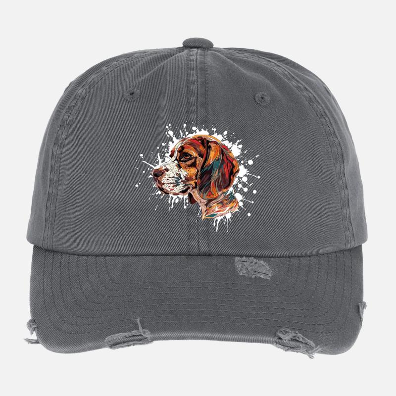 Beagle Farbexplosion Flexfit Vintage Destroyed Cap