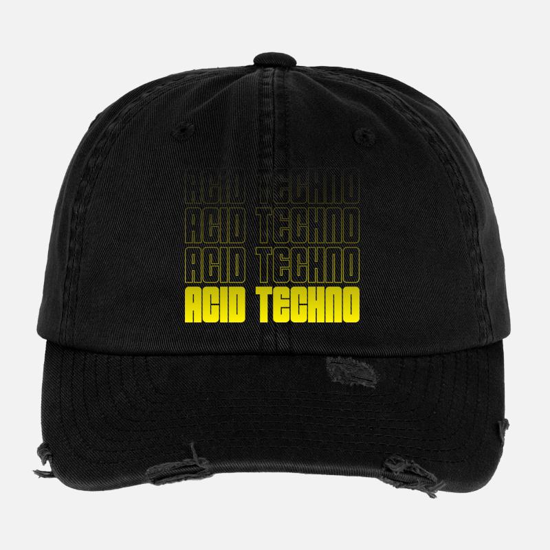 Acid Techno Repetition Gradient Flexfit Vintage Destroyed Cap