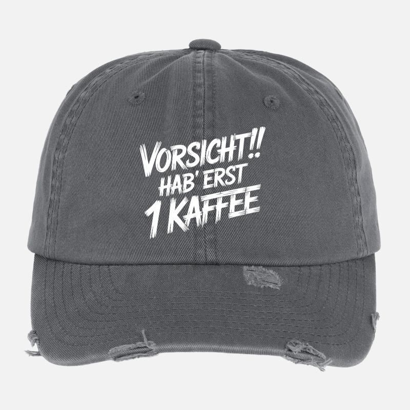 Caution First 1 coffee Flexfit Vintage Destroyed Cap