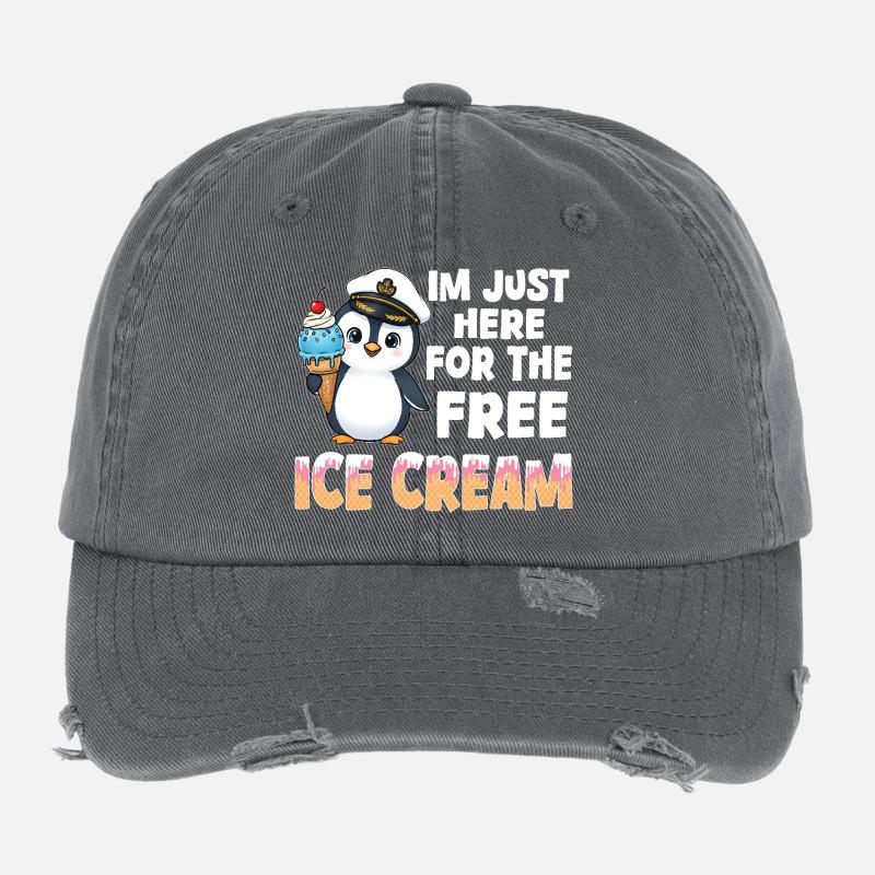 Capitaine Pingouin Tee Casquette vintage effet usé Flexfit