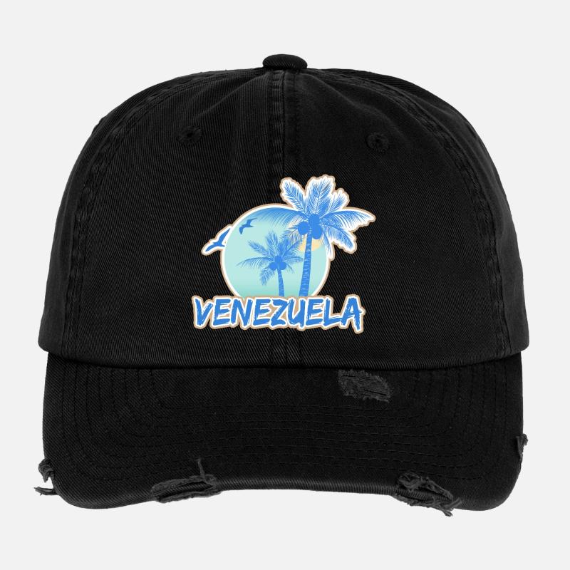 Venezuela as a holiday Flexfit Vintage Destroyed Cap