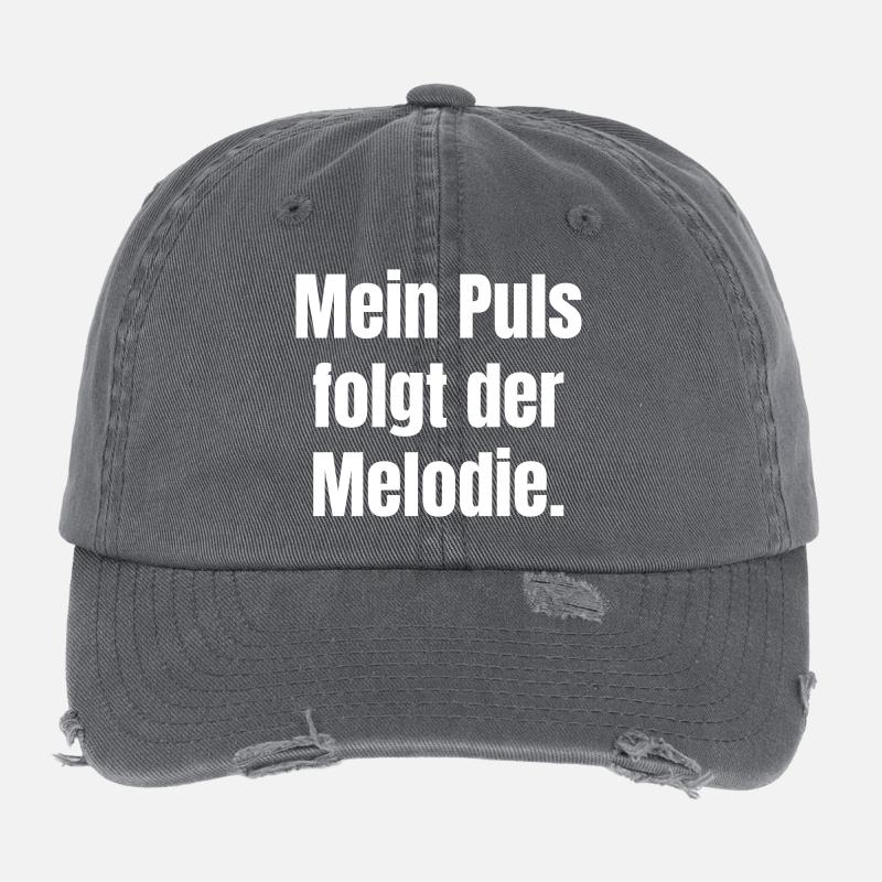 Melody Pulse – Typo Contrast Flexfit Vintage Destroyed Cap