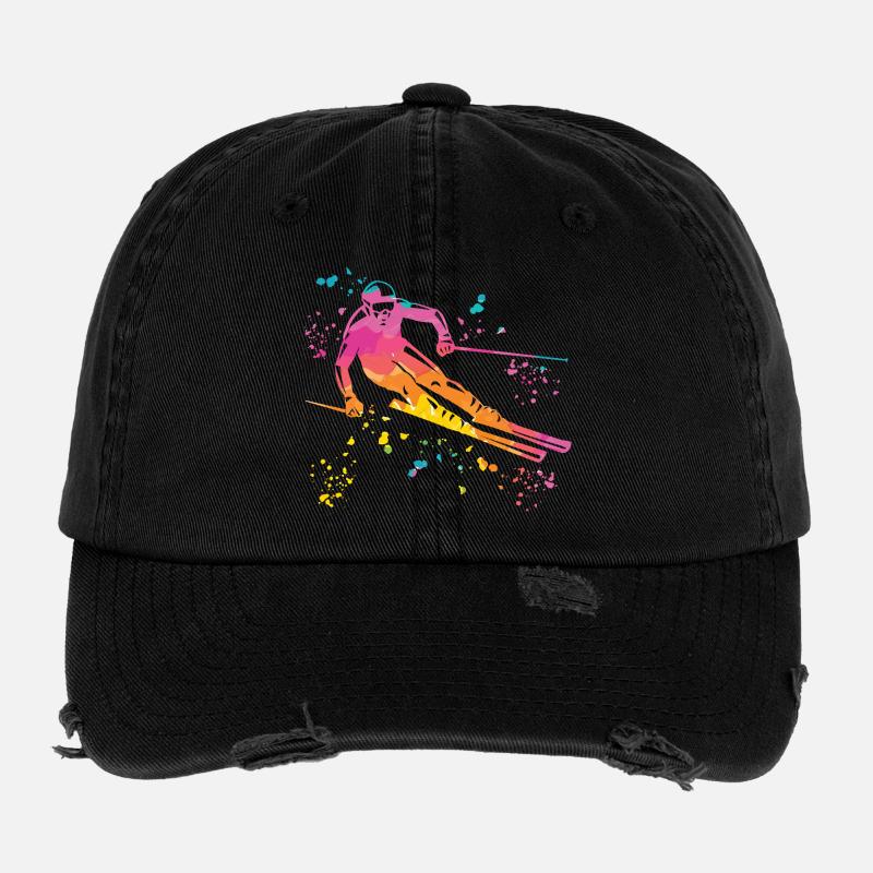 Alpine skiing Winter sports Nordic skiing Flexfit Vintage Destroyed Cap