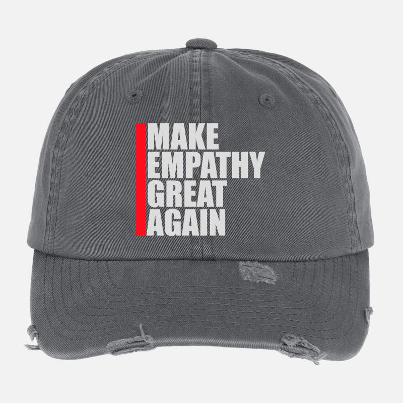 Make Empathy Great Again Politisch Statement Hoffn Flexfit Vintage Destroyed Cap