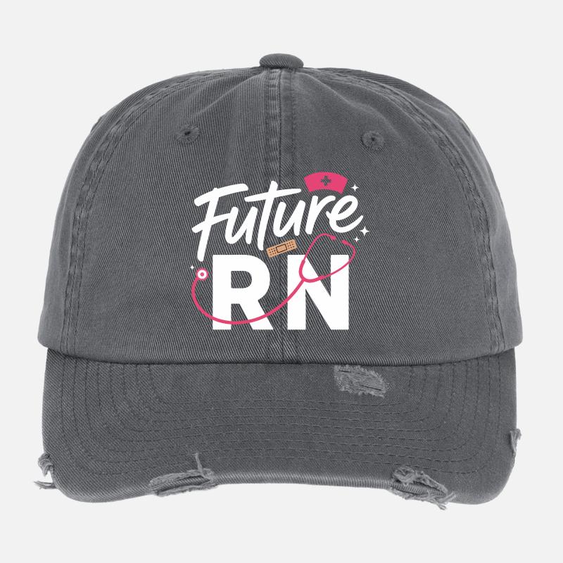 Futur infirmier diplômé stéthoscope et clinique Casquette vintage effet usé Flexfit