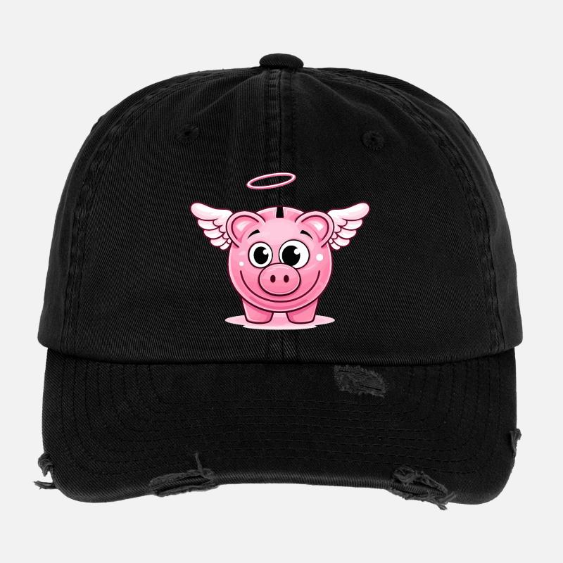 Tirelire mignonne avec des ailes Casquette vintage effet usé Flexfit