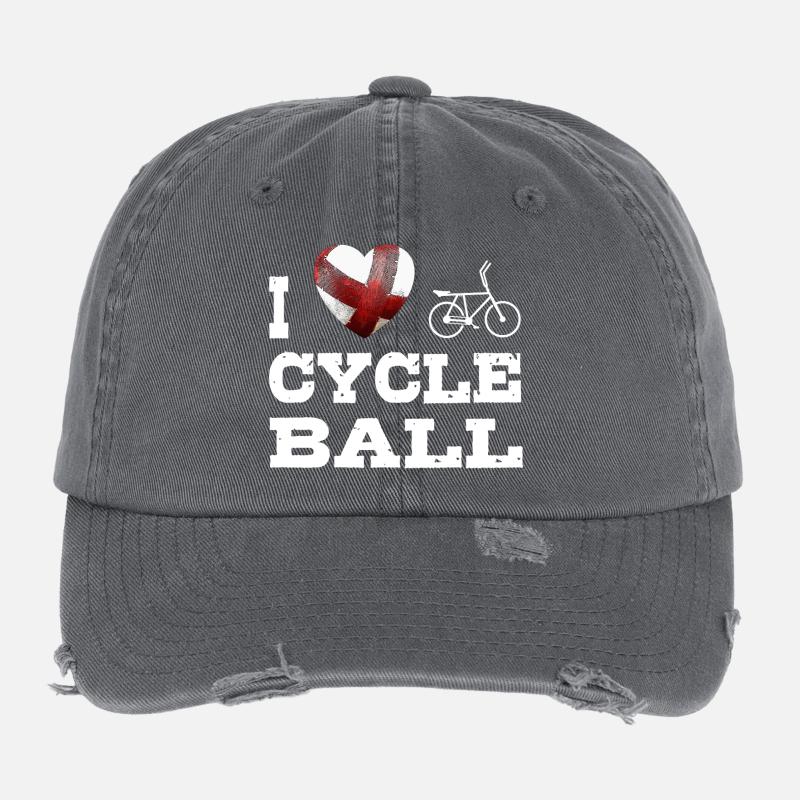 Cycling ball, cycleball, cyclisme en salle Casquette vintage effet usé Flexfit