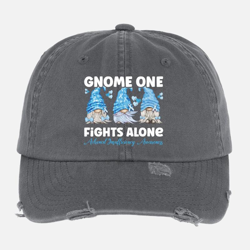 Insuffisance suprarénalienne bleu clair chez les gnomes Casquette vintage effet usé Flexfit