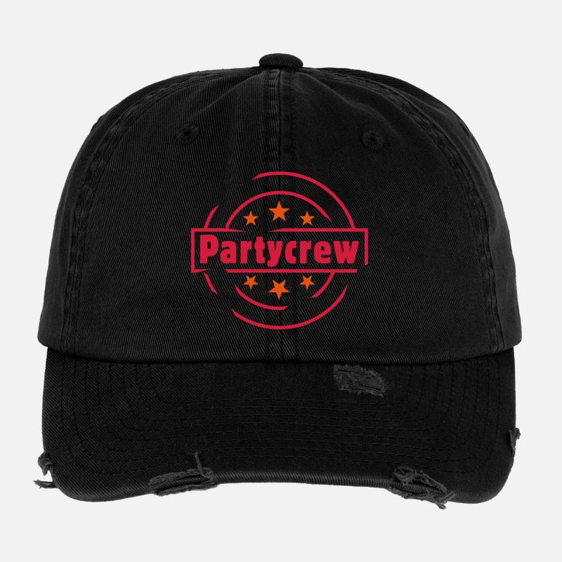 stempel partycrew Flexfit Vintage Destroyed Cap
