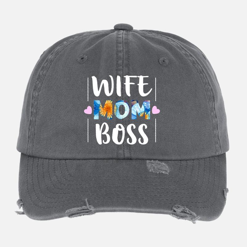 Mama Flexfit Vintage Destroyed Cap