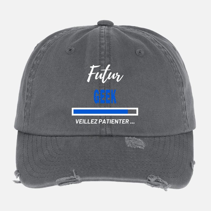 Future Geek Patient Panel Flexfit Vintage Destroyed Cap
