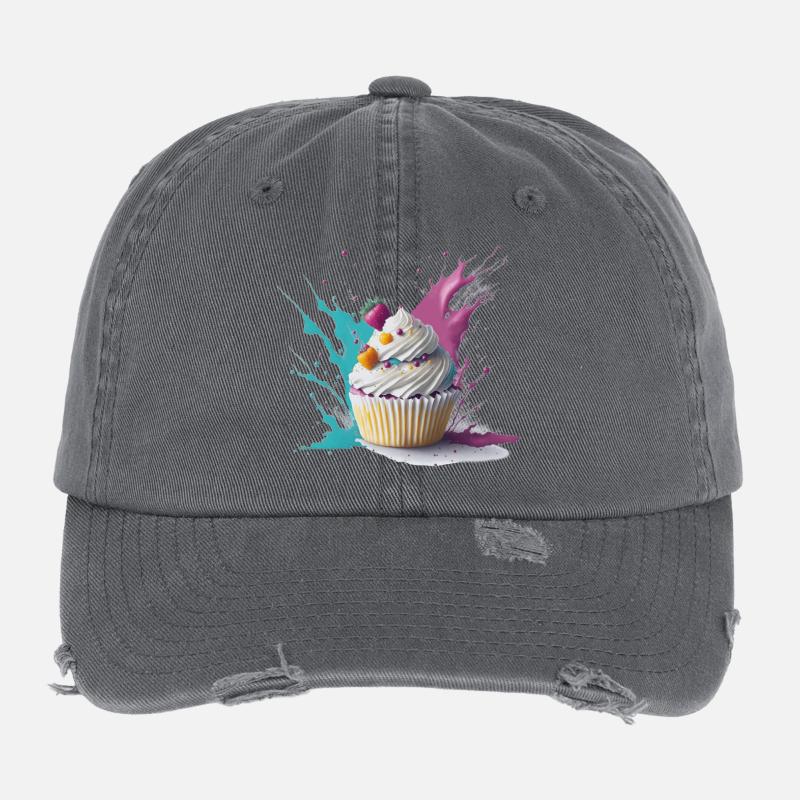 Sweet Cupcake Flexfit Vintage Destroyed Cap