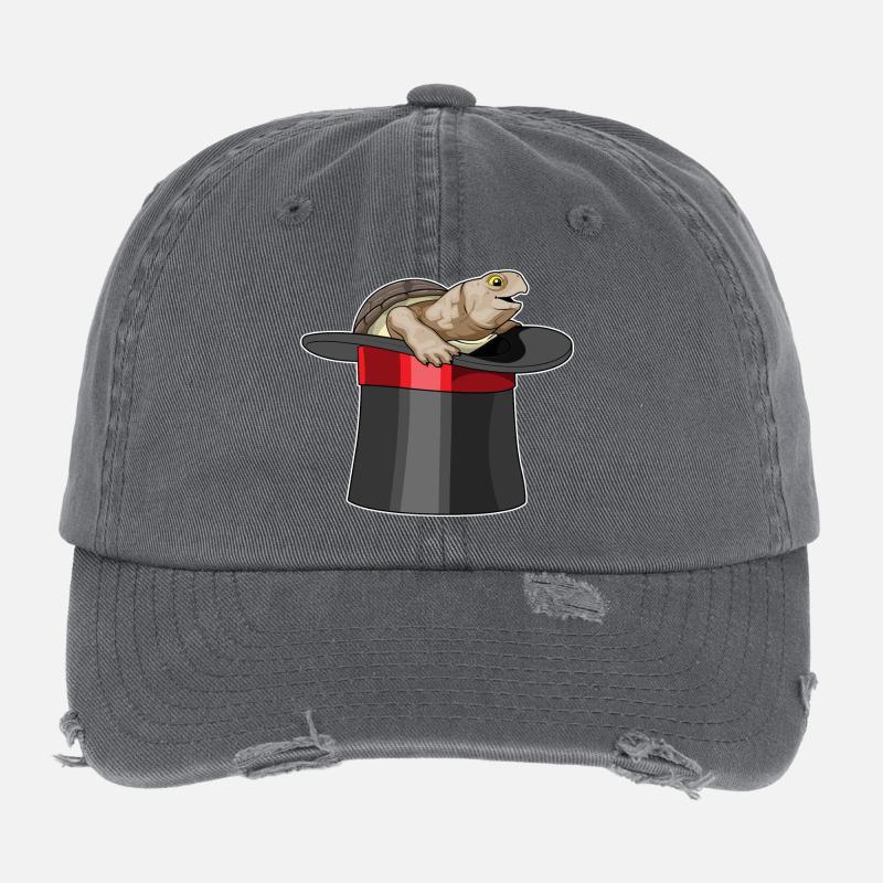 Turtle Wizard Cylinder Flexfit Vintage Destroyed Cap