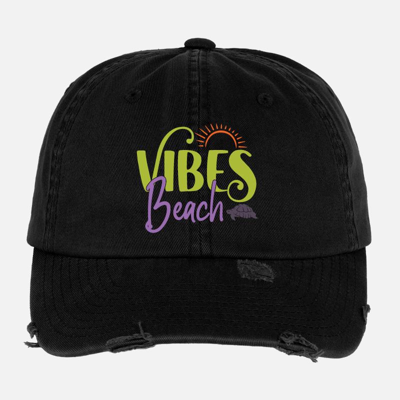 Beach Vibes Flexfit Vintage Destroyed Cap