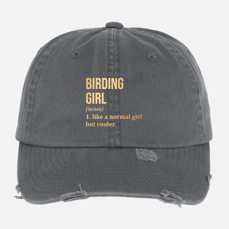 Oiseaux Casquette vintage effet usé Flexfit