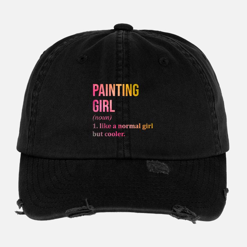 Painting Flexfit Vintage Destroyed Cap