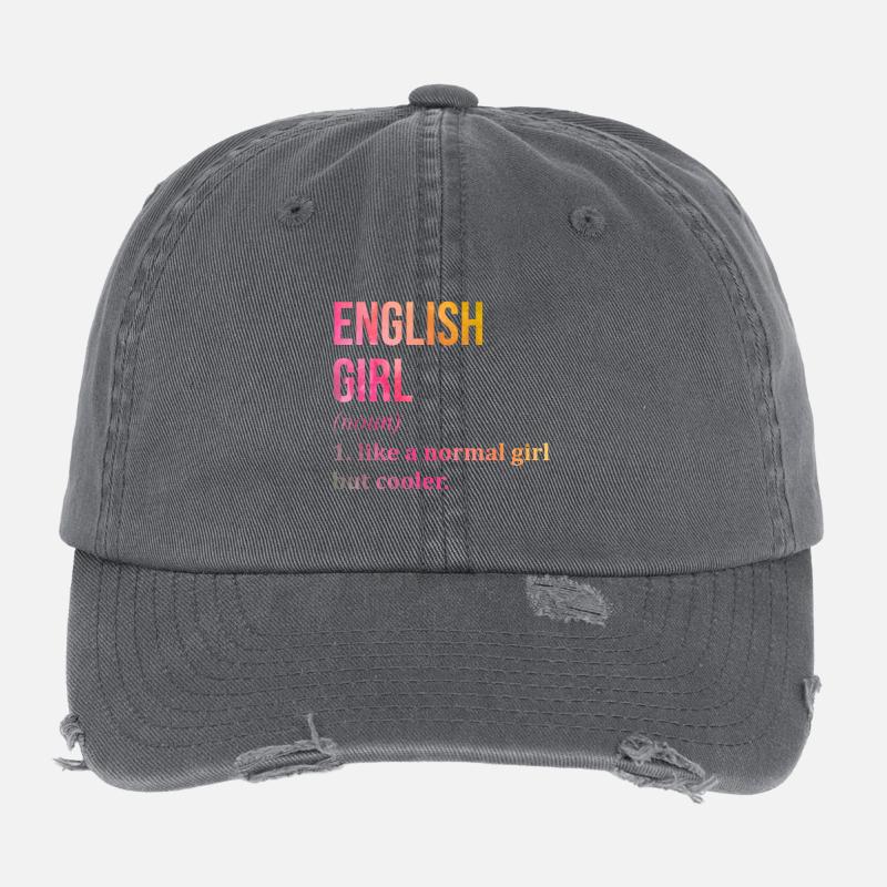 Angleterre Casquette vintage effet usé Flexfit