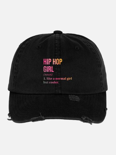 Hip Hop - Flexfit Vintage Destroyed Cap - black - Front