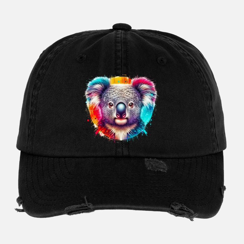Koala Casquette vintage effet usé Flexfit