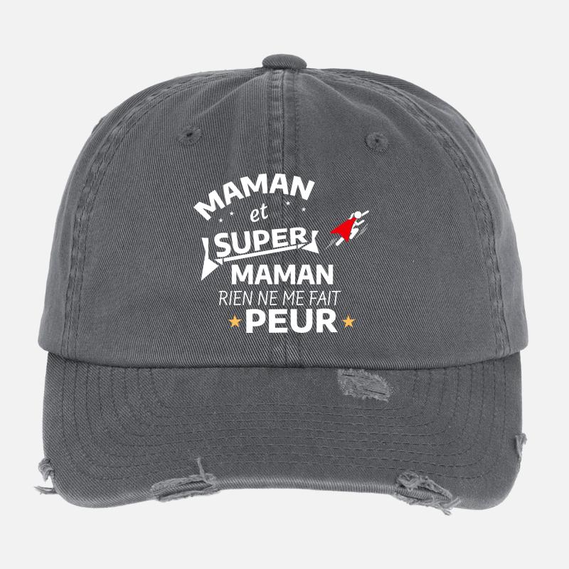 Maman Super Héroïne Édition  Casquette vintage effet usé Flexfit