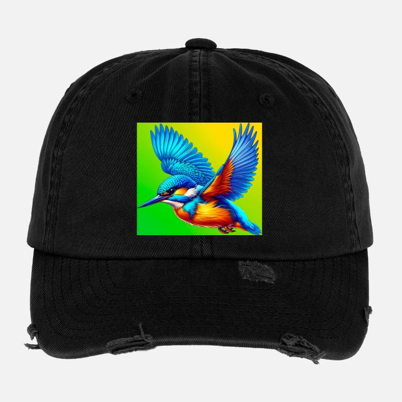 kingfisher Flexfit Vintage Destroyed Cap