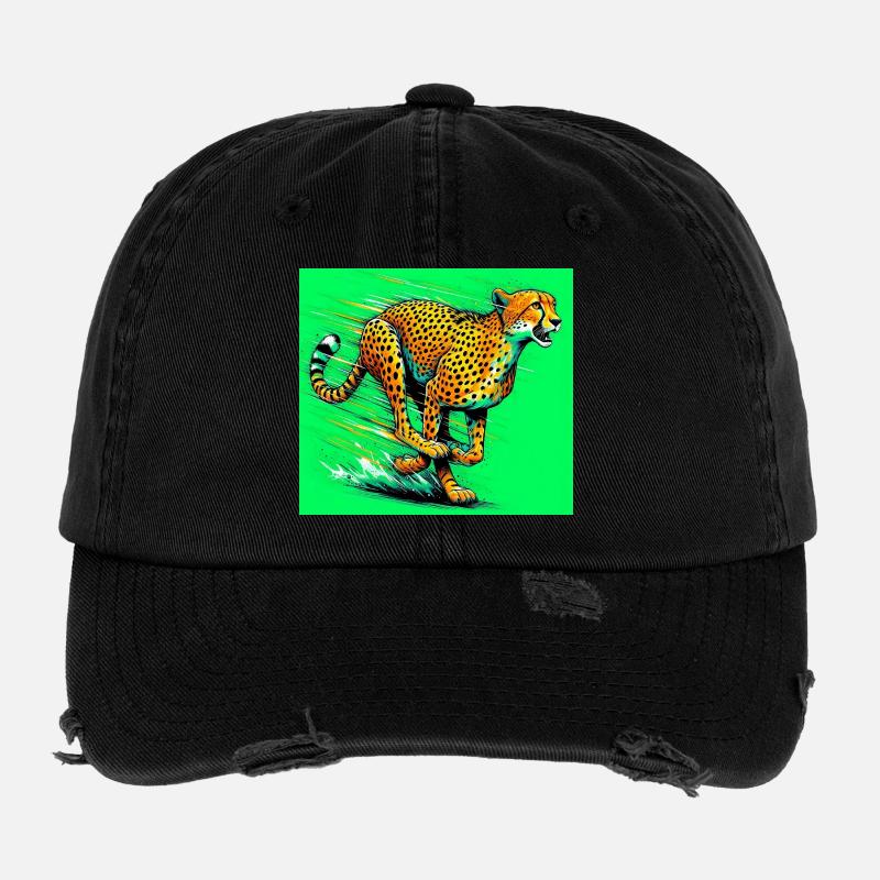guépard Casquette vintage effet usé Flexfit