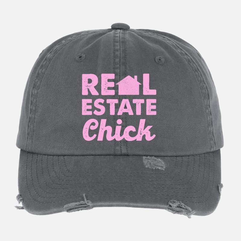 Real Estate Chic Flexfit Vintage Destroyed Cap
