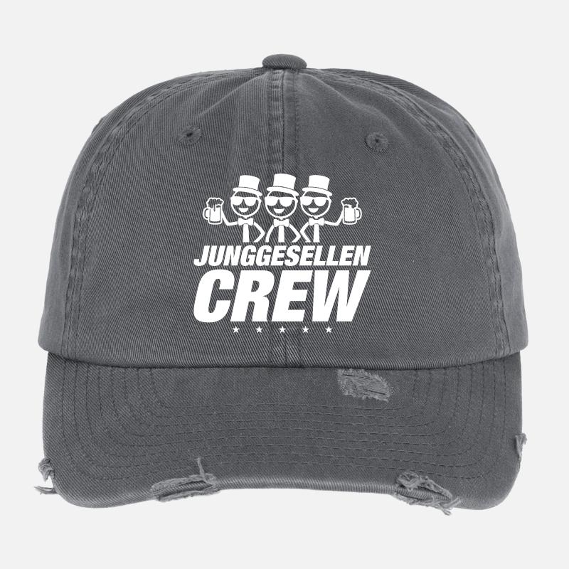 Équipage Bachelor Casquette vintage effet usé Flexfit