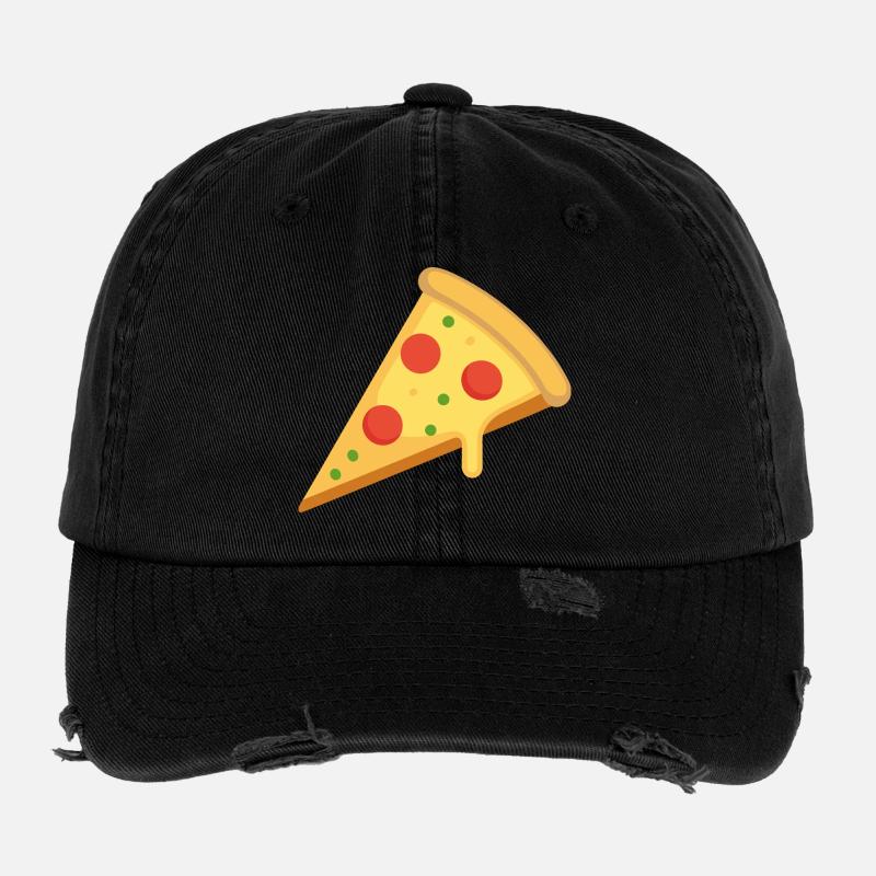 tranche de pizza Casquette vintage effet usé Flexfit