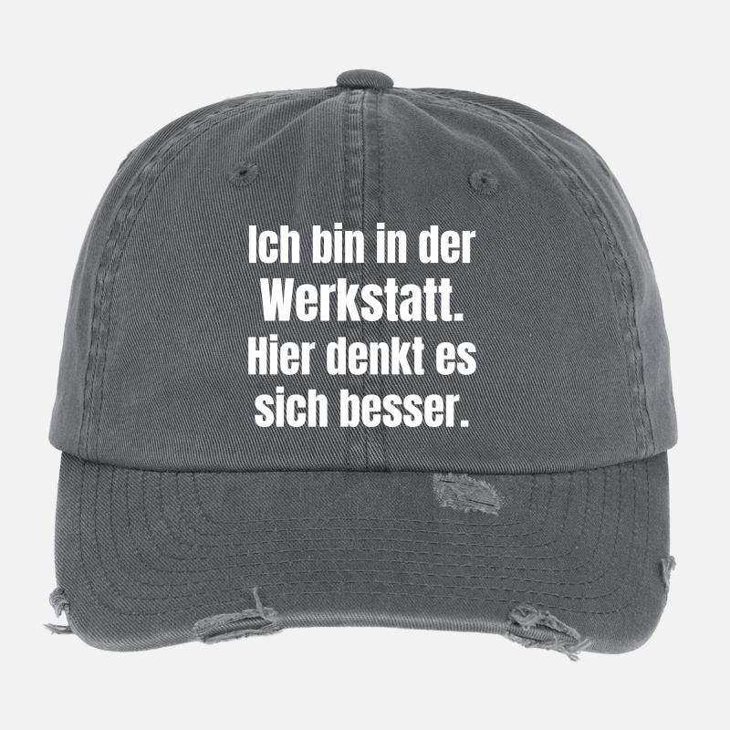 Je suis dans l’atelier en train de dire Casquette vintage effet usé Flexfit