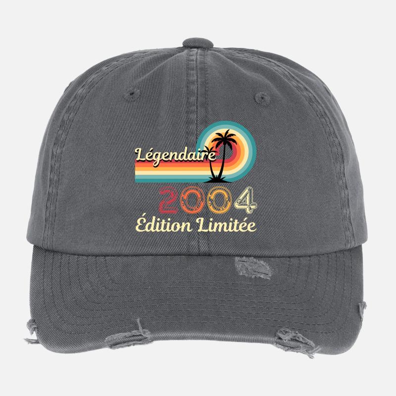 Légendaire 2004, édition limitée Casquette vintage effet usé Flexfit