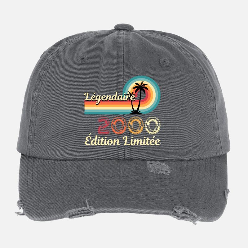 Légendaire 2000, édition limitée Casquette vintage effet usé Flexfit