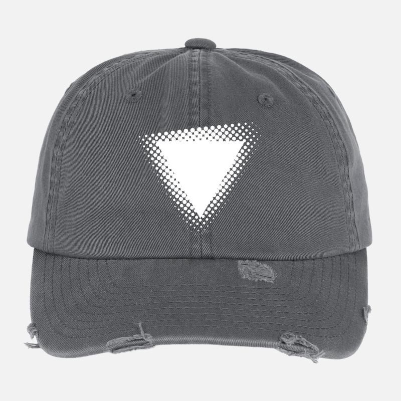 Explosion triangulaire en demi-tons Casquette vintage effet usé Flexfit