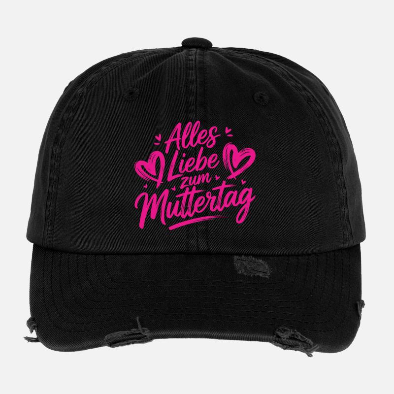 Alles Liebe zum Muttertag Flexfit Vintage Destroyed Cap