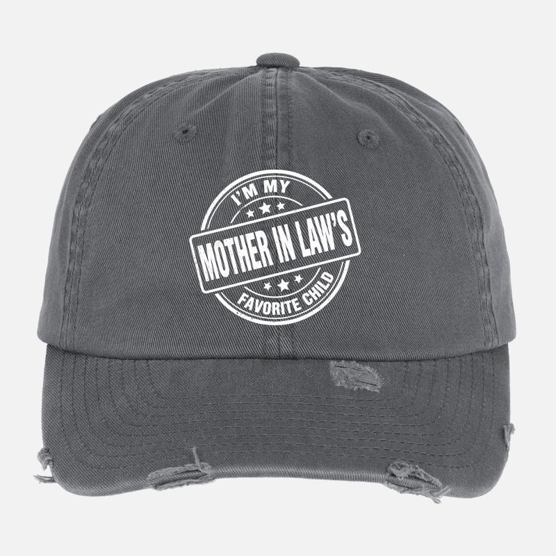 Déclaration de l’enfant préféré de la belle-mère Casquette vintage effet usé Flexfit