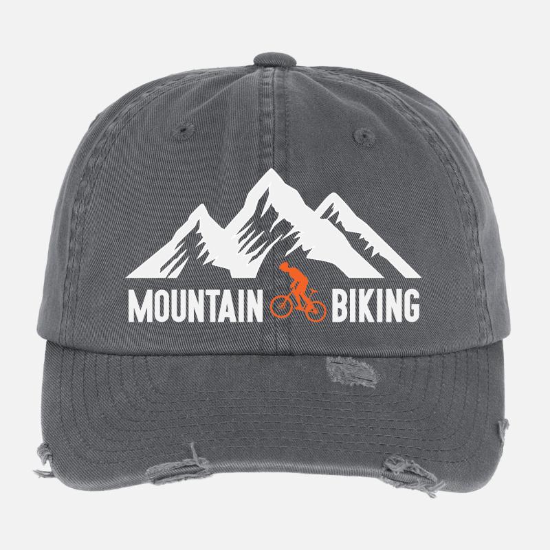 Mountain Biking Flexfit Vintage Destroyed Cap